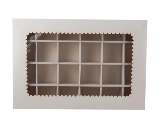 Pièce boite à gâteau 24pcs avec fenêtre