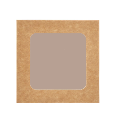 Pièce boite à gâteau deux parts - 14x14x5cm