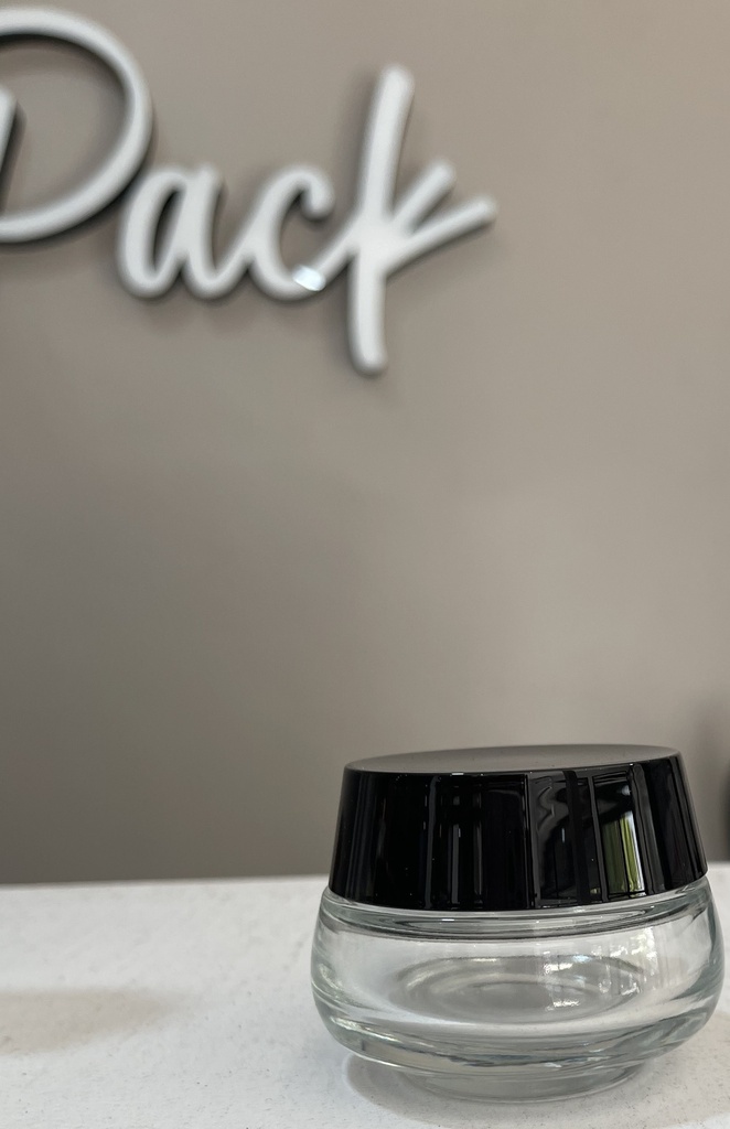 Pot crème en verre oval 50g par 10pcs