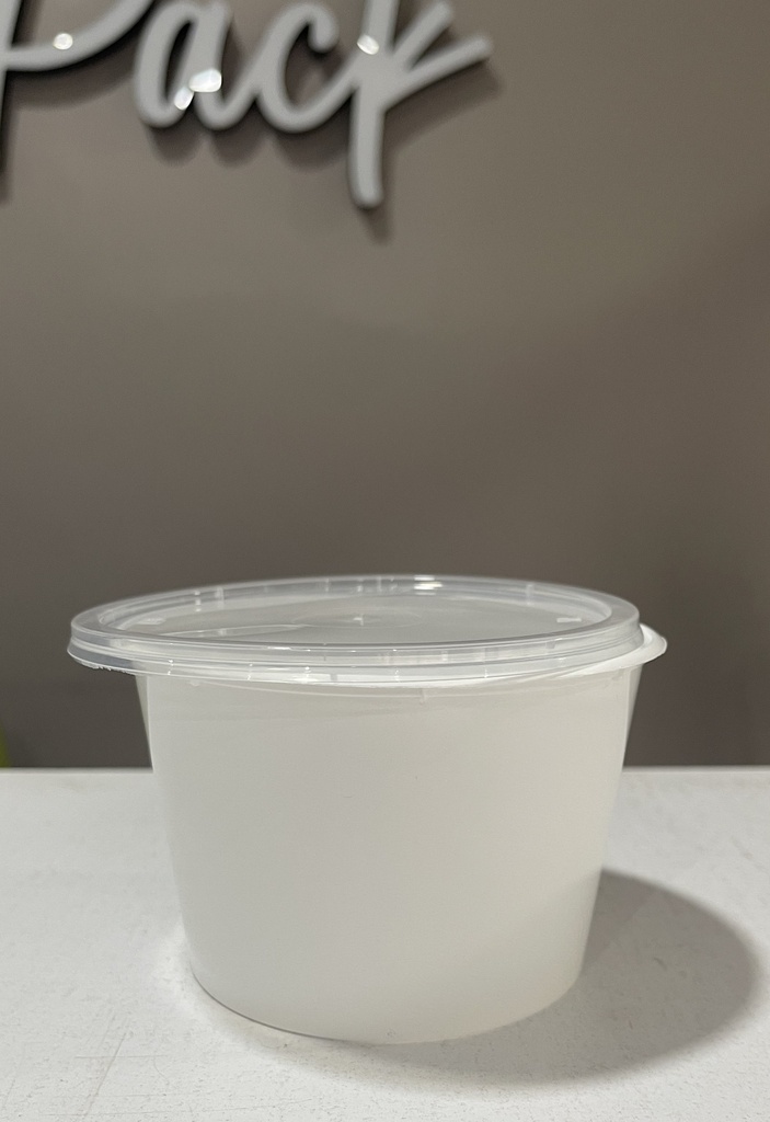 Pièce pot blanc 525ml par 10pcs