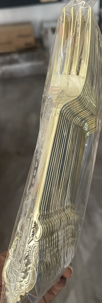 Paquet fourchette dorée 24pcs