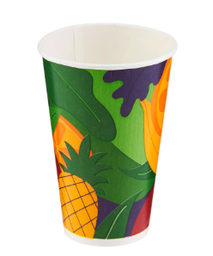 Paquet gobelet à jus papier 16oz - 50pcs + couv