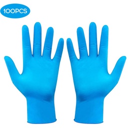 Paquet de gant nitril bleu M - 100pcs