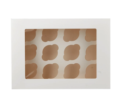 [HSMCCPB12W] Pièce boite cup cake 12pcs avec fenêtre
