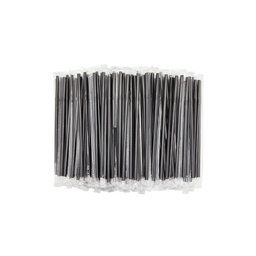 Paquet paille plastique noire bubble protégée par 100pcs