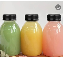Lot bouteille à jus plastique 250ml par 10pcs